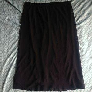 Women's Large Black Skirt